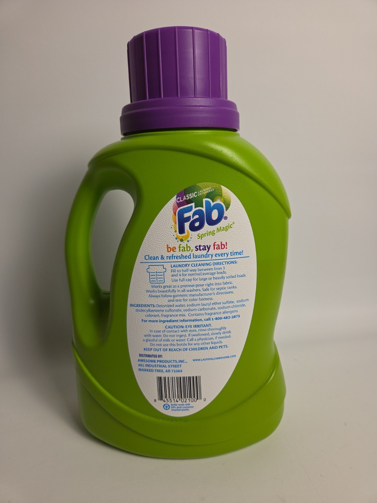 Fab Classic Laundry Detergent Spring Magic With Scent Booster