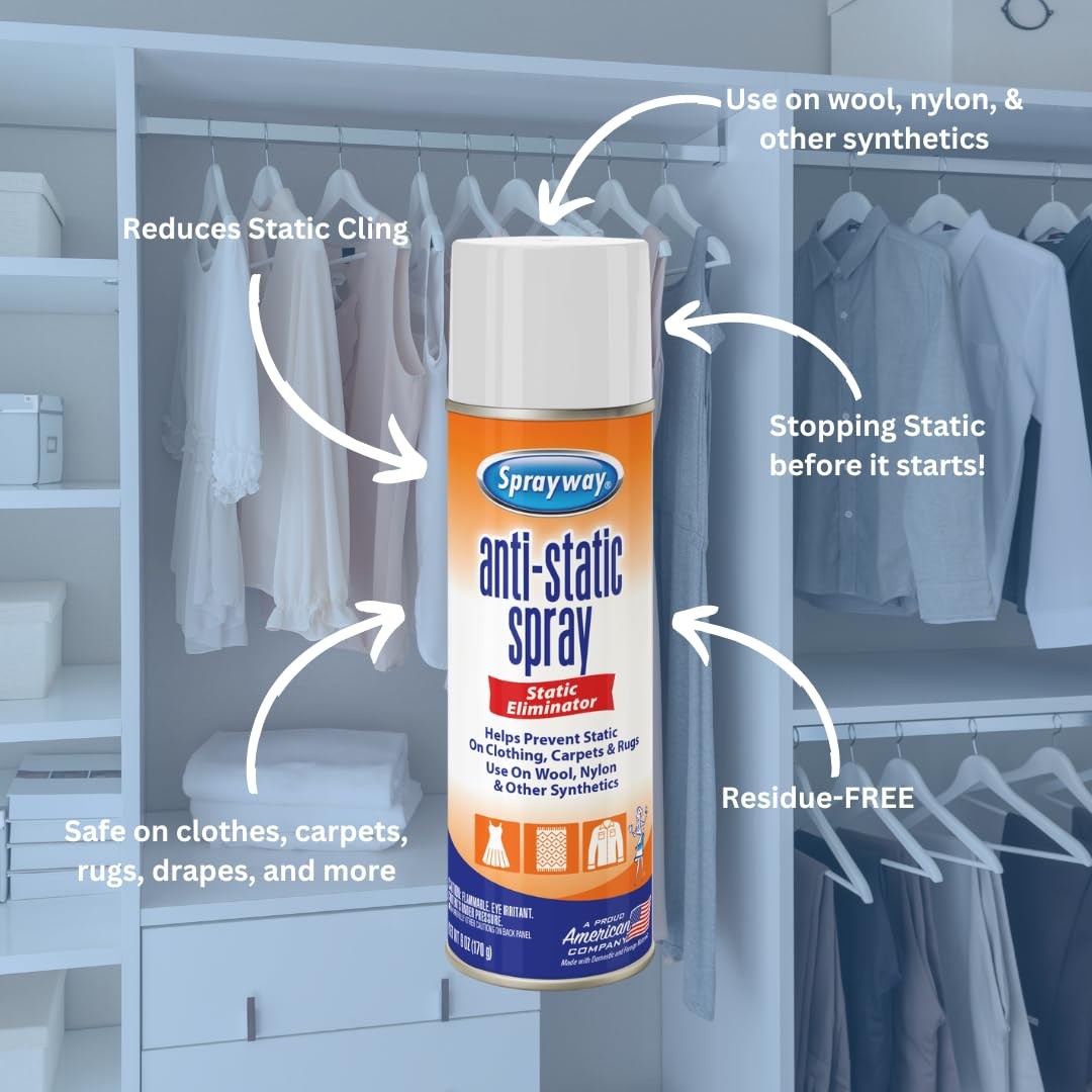 Sprayway Residue-Free Anti-Static 6 ounce (Pack of 1), No Artificial Color