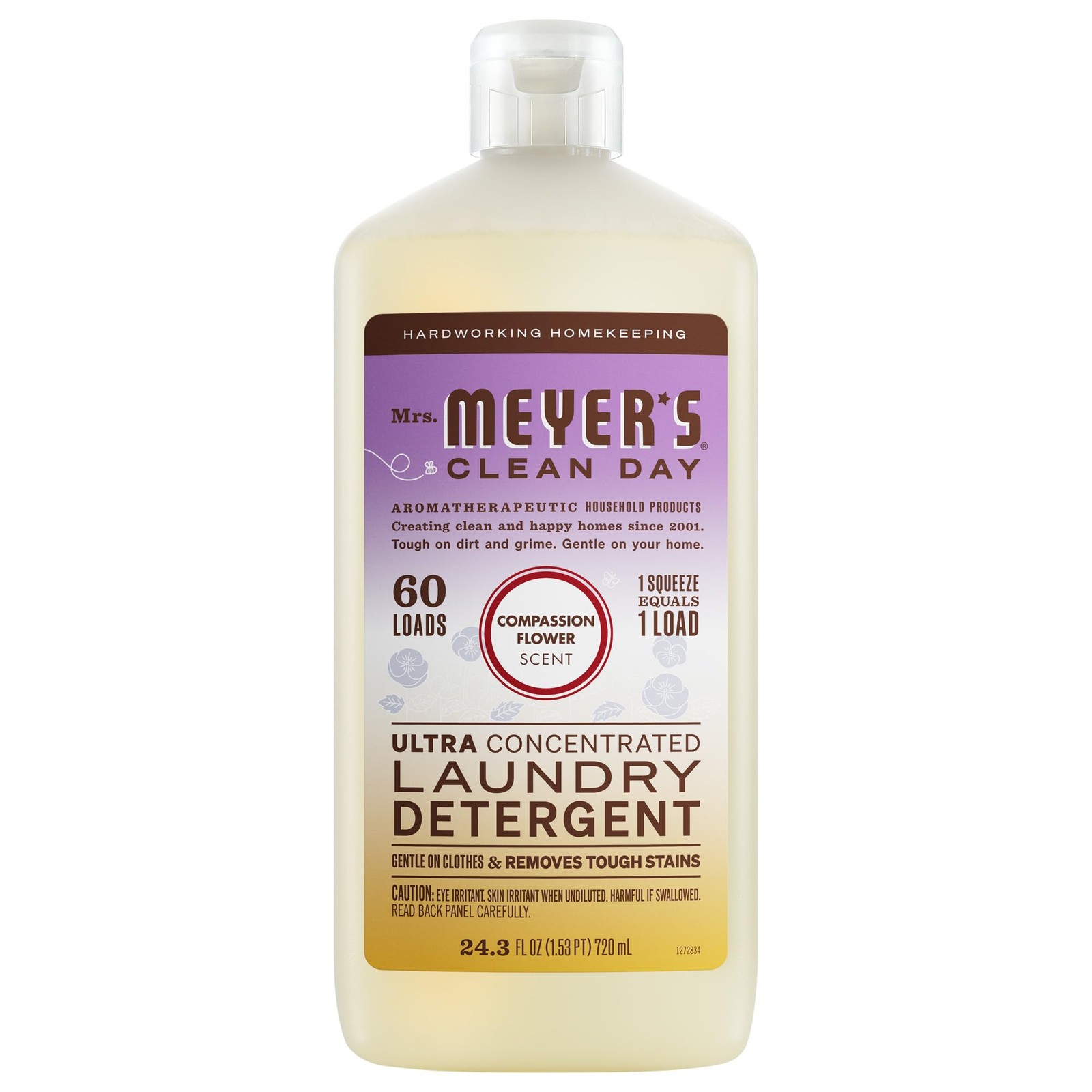 MRS. MEYER’S CLEAN DAY Ultra Concentrated Laundry Detergent, Compassion Flowe…