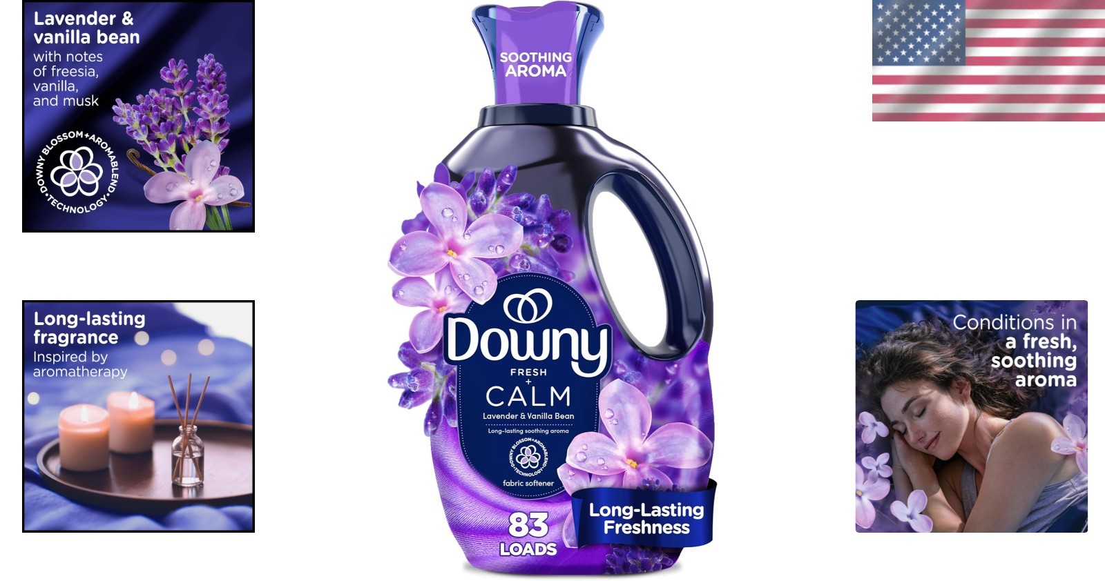 Ultra Soft Fabric Softener Liquid – Lavender & Vanilla Bean, 56 fl oz Luxury