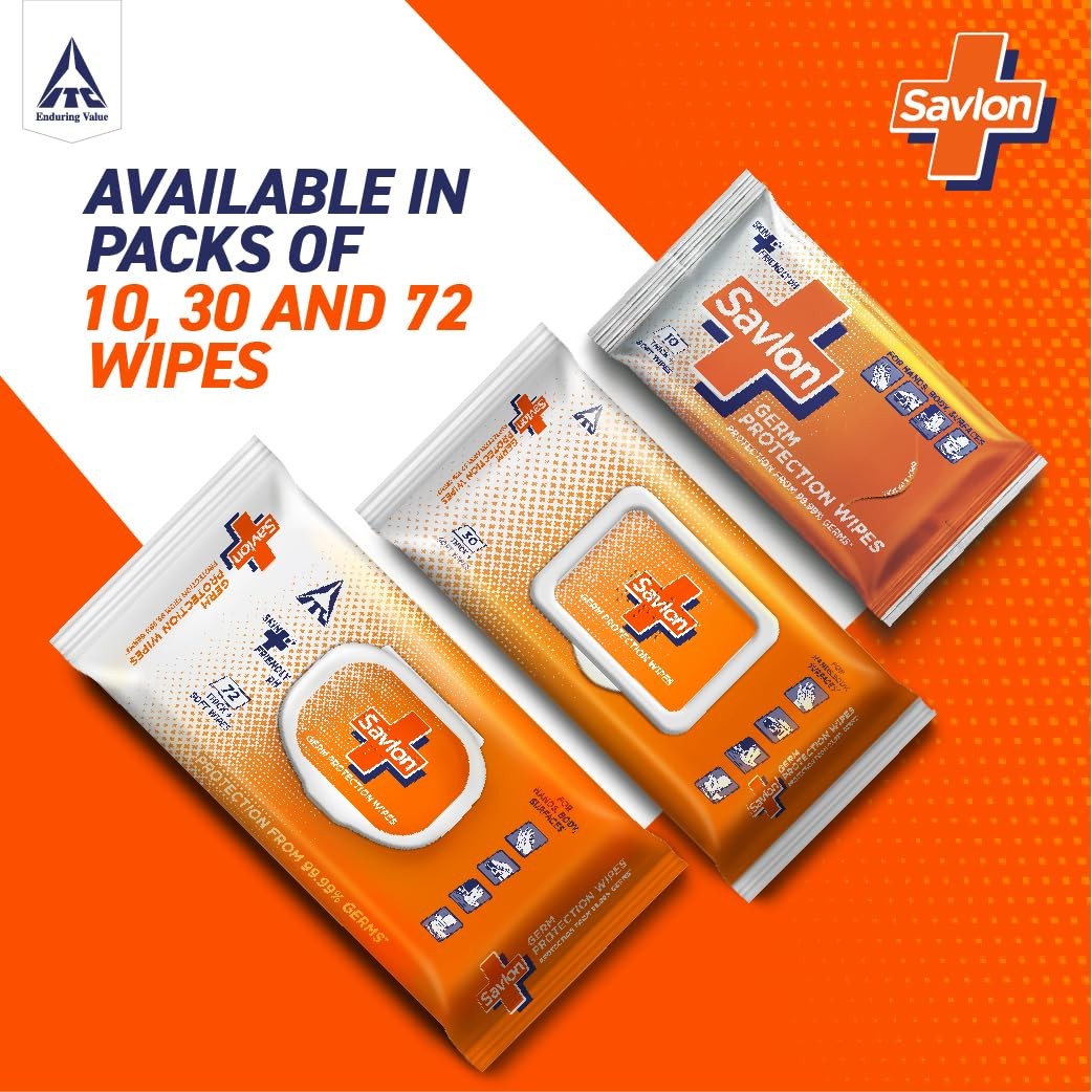 Savlon Germ Protection Wipes 10 nos Pack