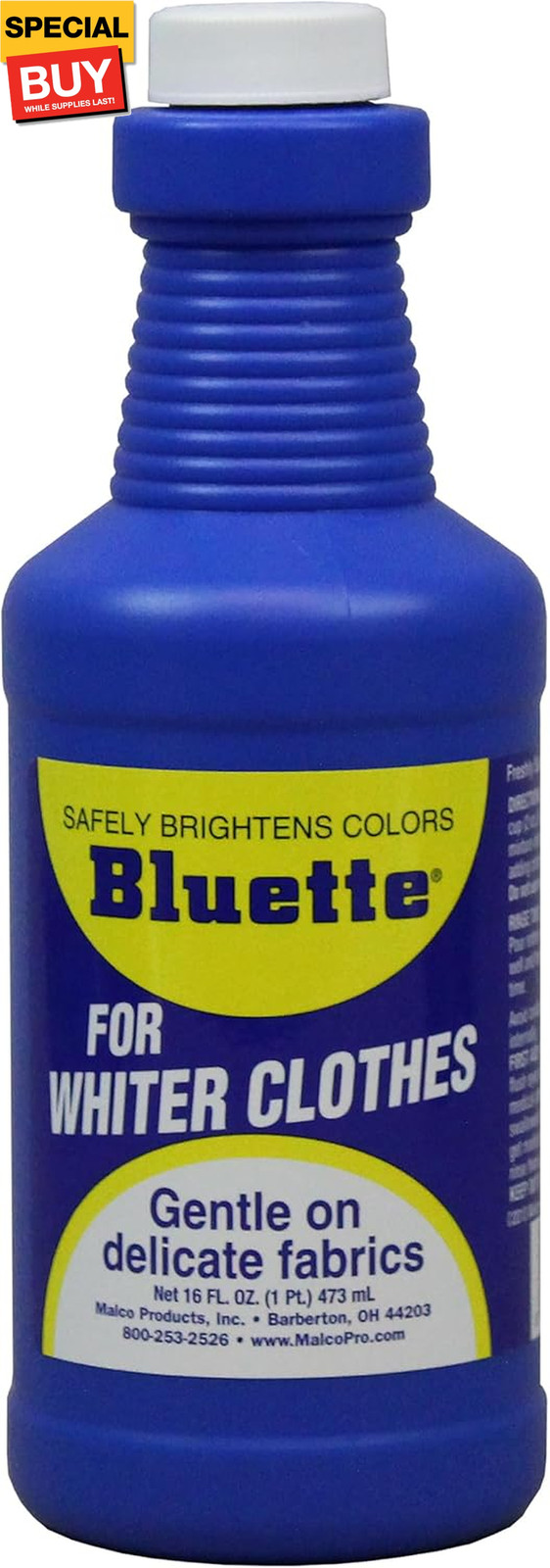 Laundry Bluing (2 Pack) – Laundry Detergent Whitener/Safe & Gentle For Delicate