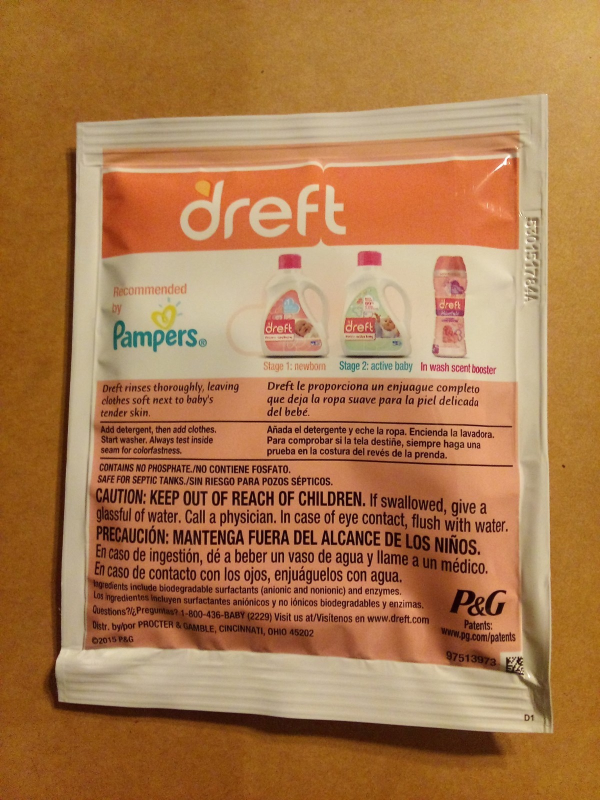 12pk Dreft Newborn Laundry Detergent, Single Use, Hypoallergenic, Machine Wash