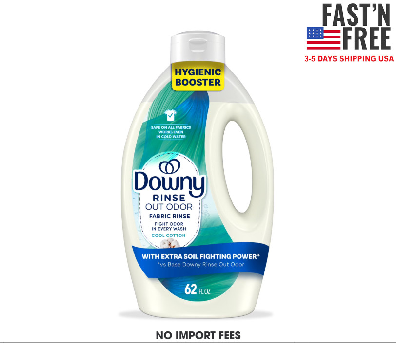 Downy Rinse Out Odor Laundry Rinse, Tackles Tough Odors and Refreshes, 62 fl oz