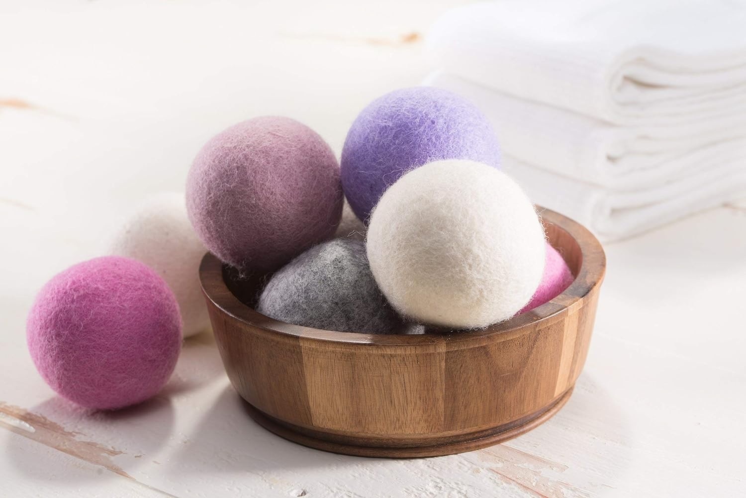Wool Dryer Balls Organic Fabric Softener 6 Pack XL Eco Friendly Laundry Balls