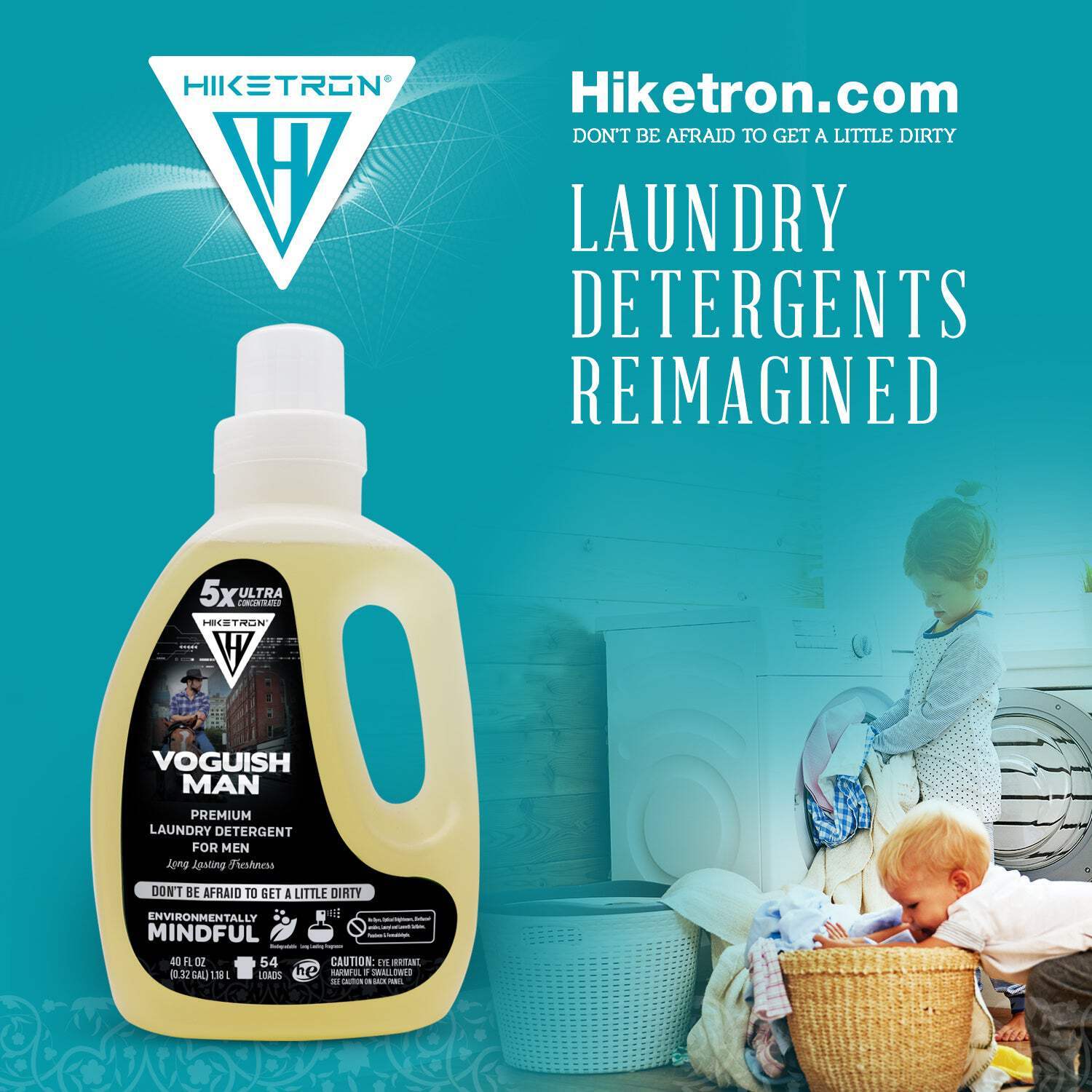 Hiketron Voguish Man Masculine Scented Long Lasting Liquid Laundry Detergent