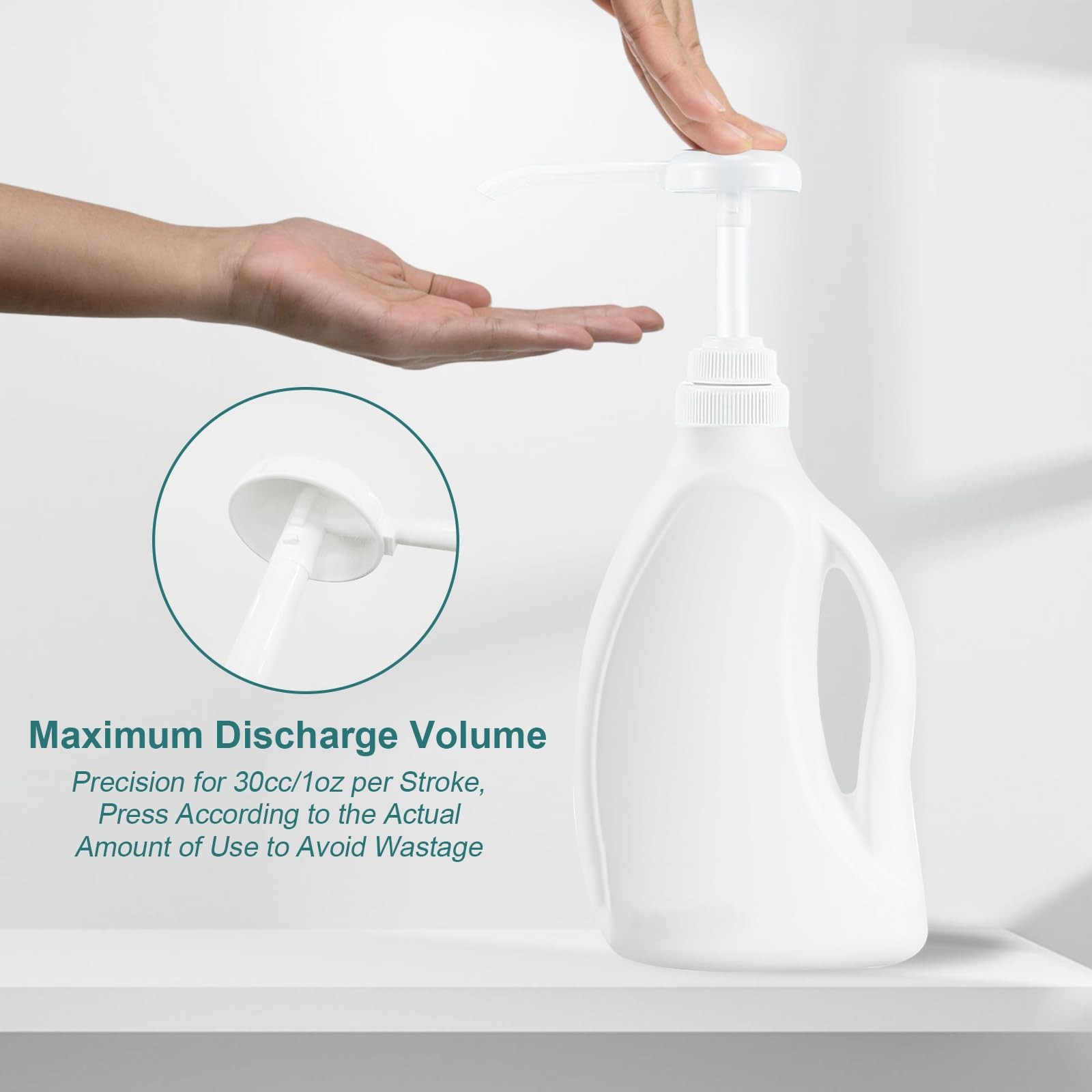 4Pk Gallon Pump Dispenser Pump for 5 Gallon Bucket Gallon Jug Laundry Soap Tool