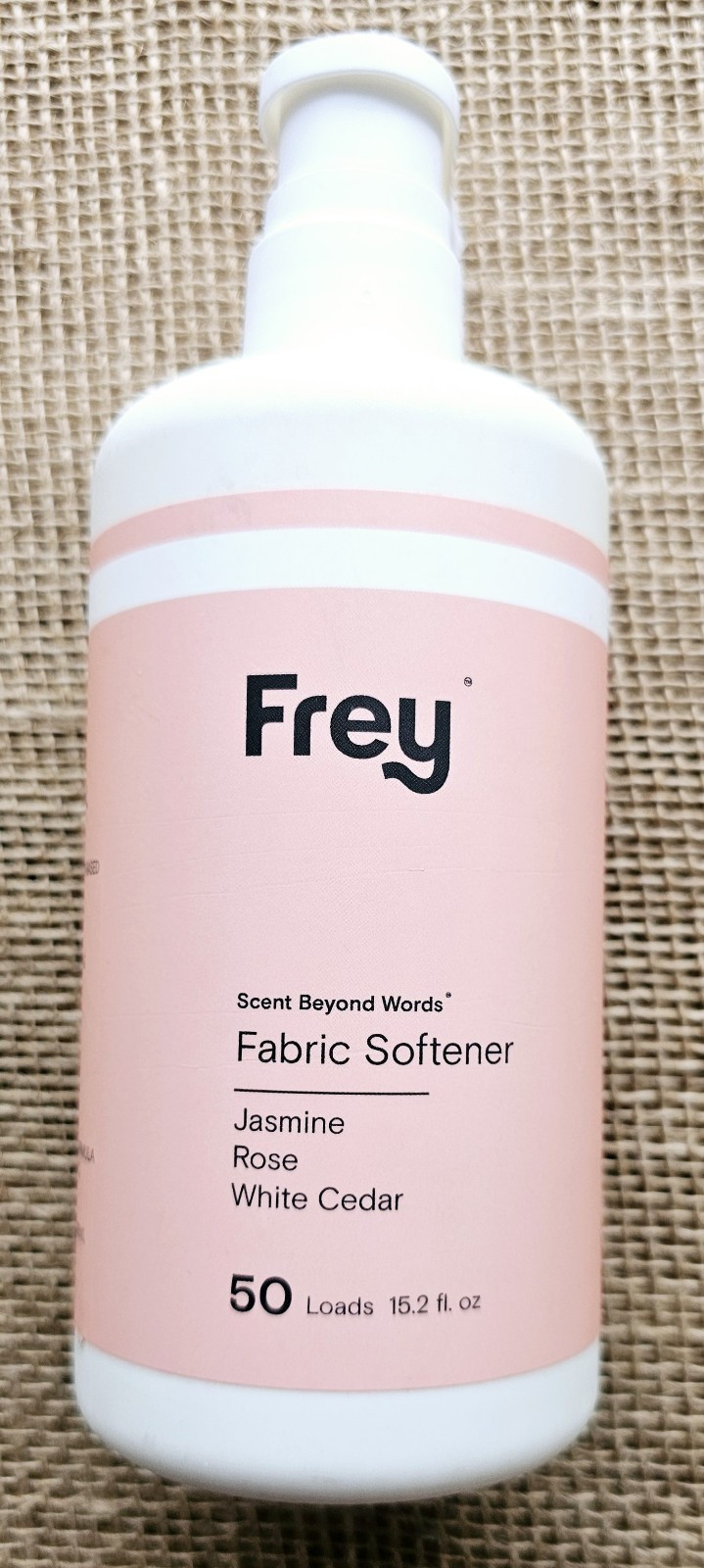 Frey Scent Beyond Words Fabric Softener Jasmine Rose White Cedar 15.2oz 50 Loads