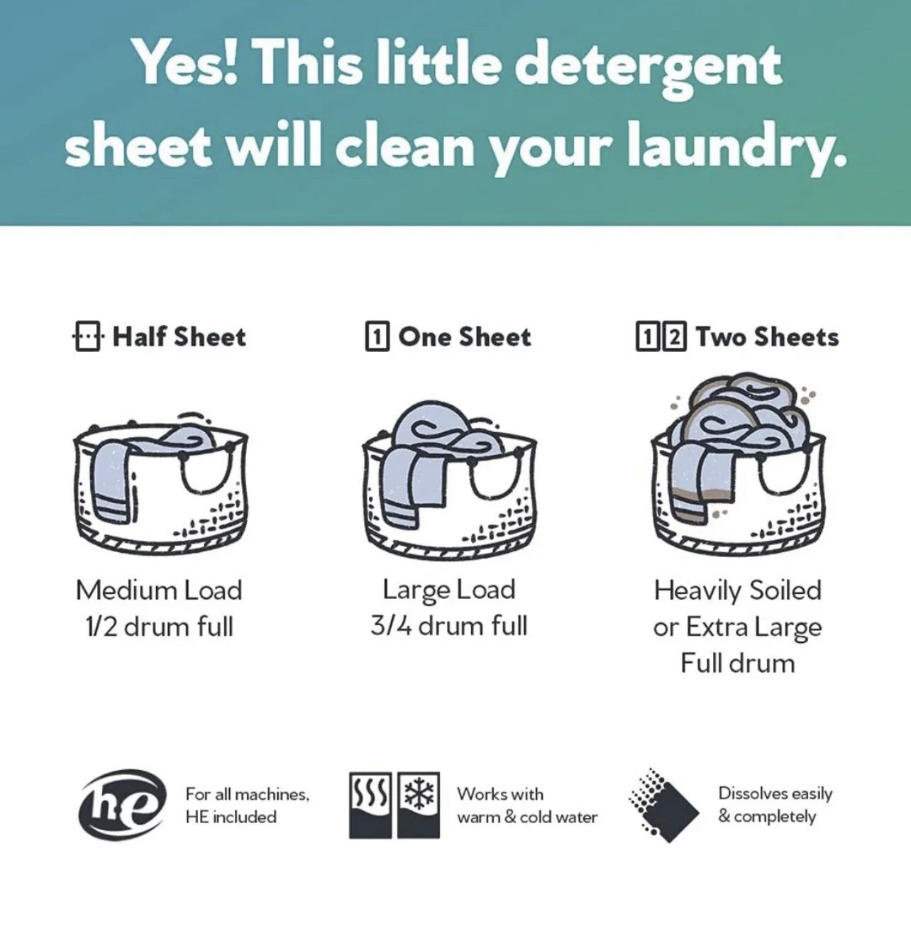 Earth Breeze Laundry Detergent Liquidless 30 Sheets, 60 Loads Fragrance Free
