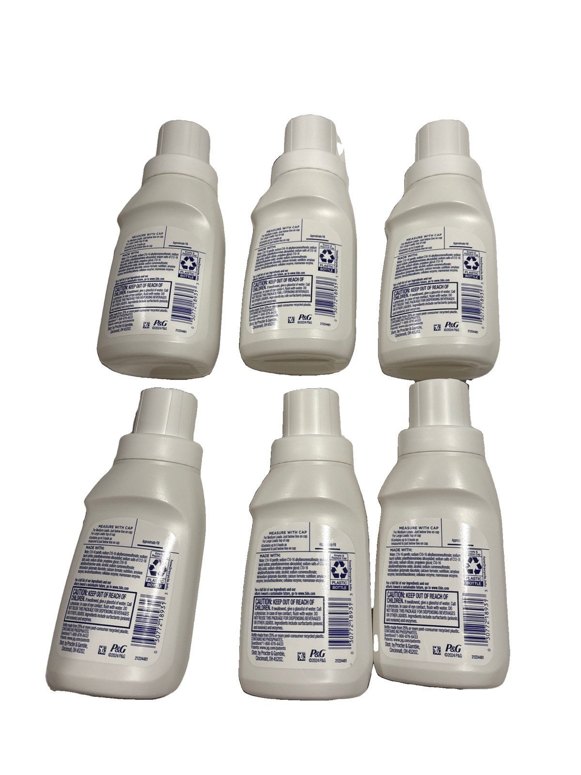 Tide Free And Gentle Laundry Detergent 5 Loads – 8 oz (pack of 6) Travel Size