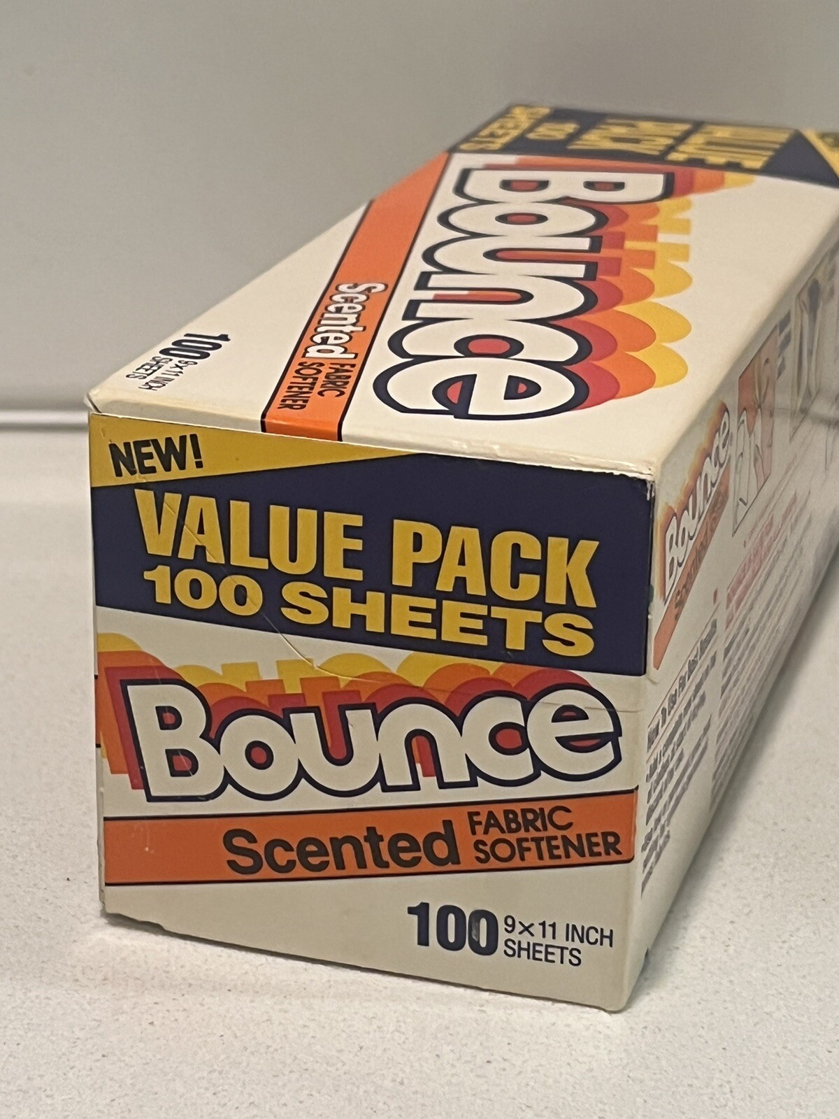100 Vintage BOUNCE Fabric Softener Scented Dryer Sheets Full P&G Movie Prop NEW