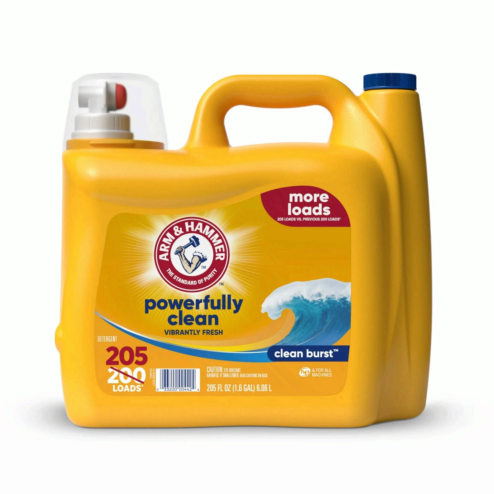 3 Pack ARM & HAMMER Laundry Detergent Liquid, Clean Burst, 5 Extra Loads, 205 oz