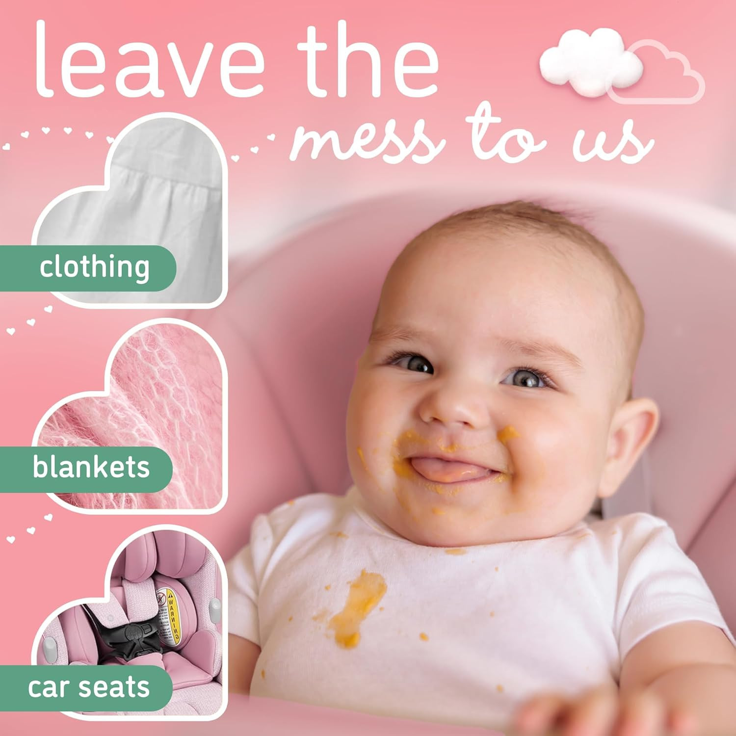 Stain Remover for Baby Clothes and Hypoallergenic Baby Stain Remover Spray plus