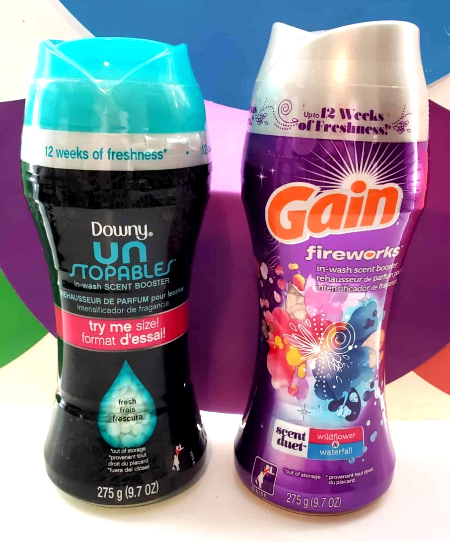 Gain Fireworks Scentduet 9 oz + Downy Un Stopables Scent Booster 9.7 oz