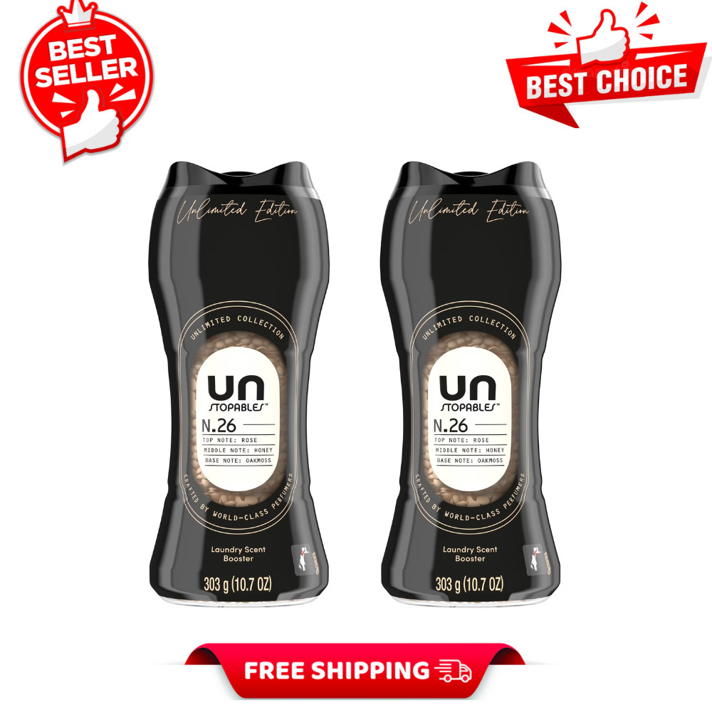 Downy Laundry Scent Beads, Unstopables Unlimited Collection, N.26, 10.7 oz, 2PK