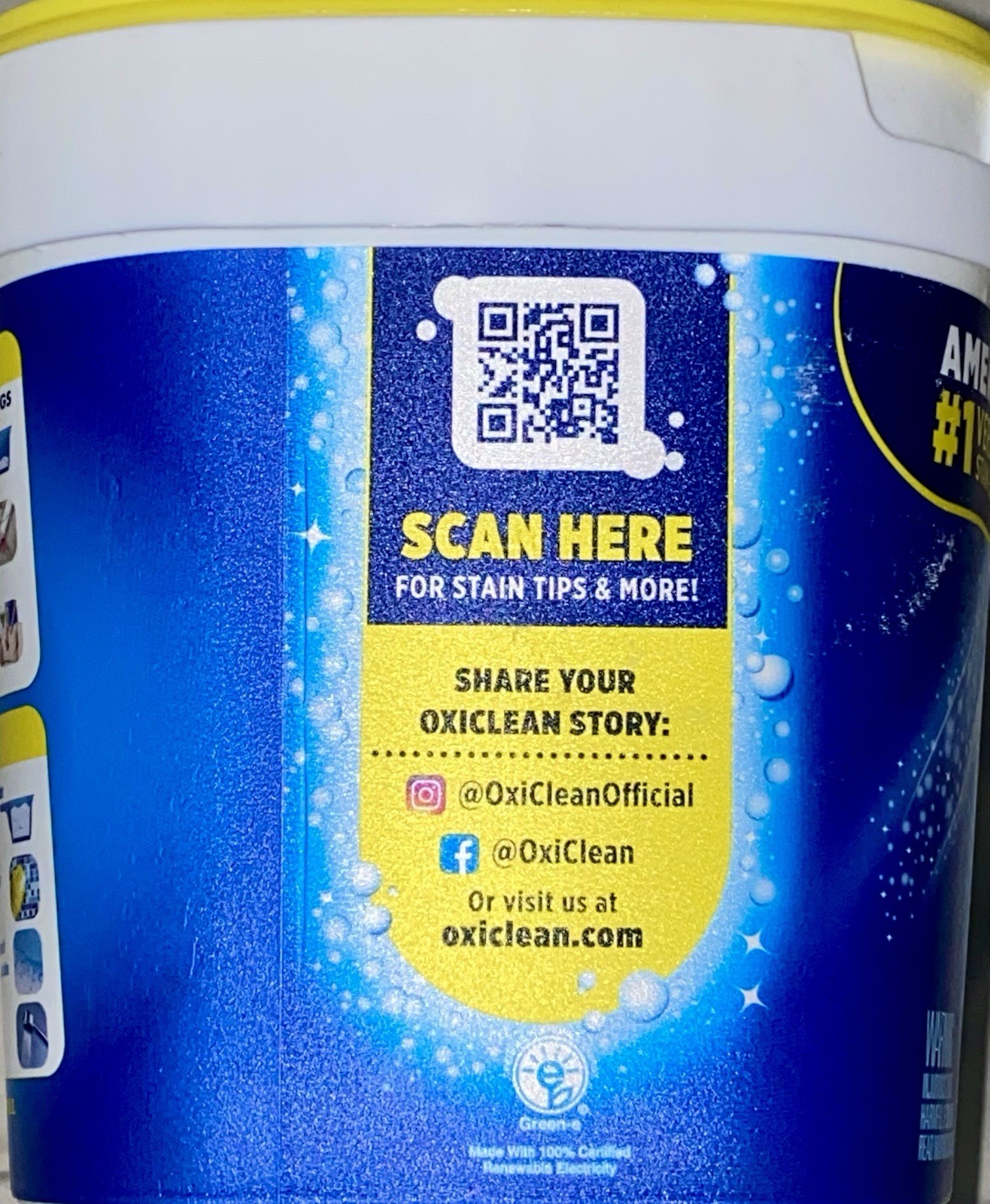 OXI CLEAN FREE VERSATILE STAIN REMOVER POWDER DETERGENT BOOSTER 3 Lb. 65 LOADS