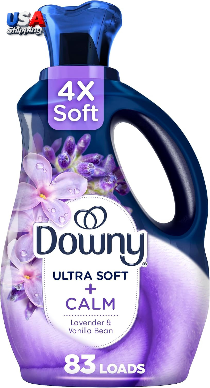 Ultra Soft Fabric Softener Liquid, Calm, Lavender and Vanilla Bean, 56 Fl Oz, 8