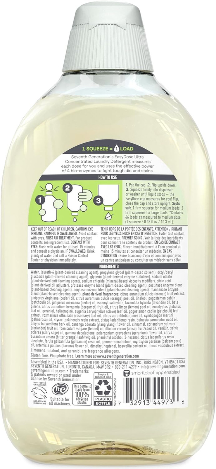 , Laundry Detergent Ultra Power plus Clean Scent, 23.1 Fl Oz