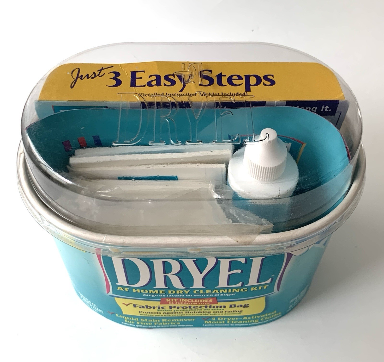 Dryel At Home Dry Cleaner Starter Kit 4 Loads 16 Garments Vtg Partial Box