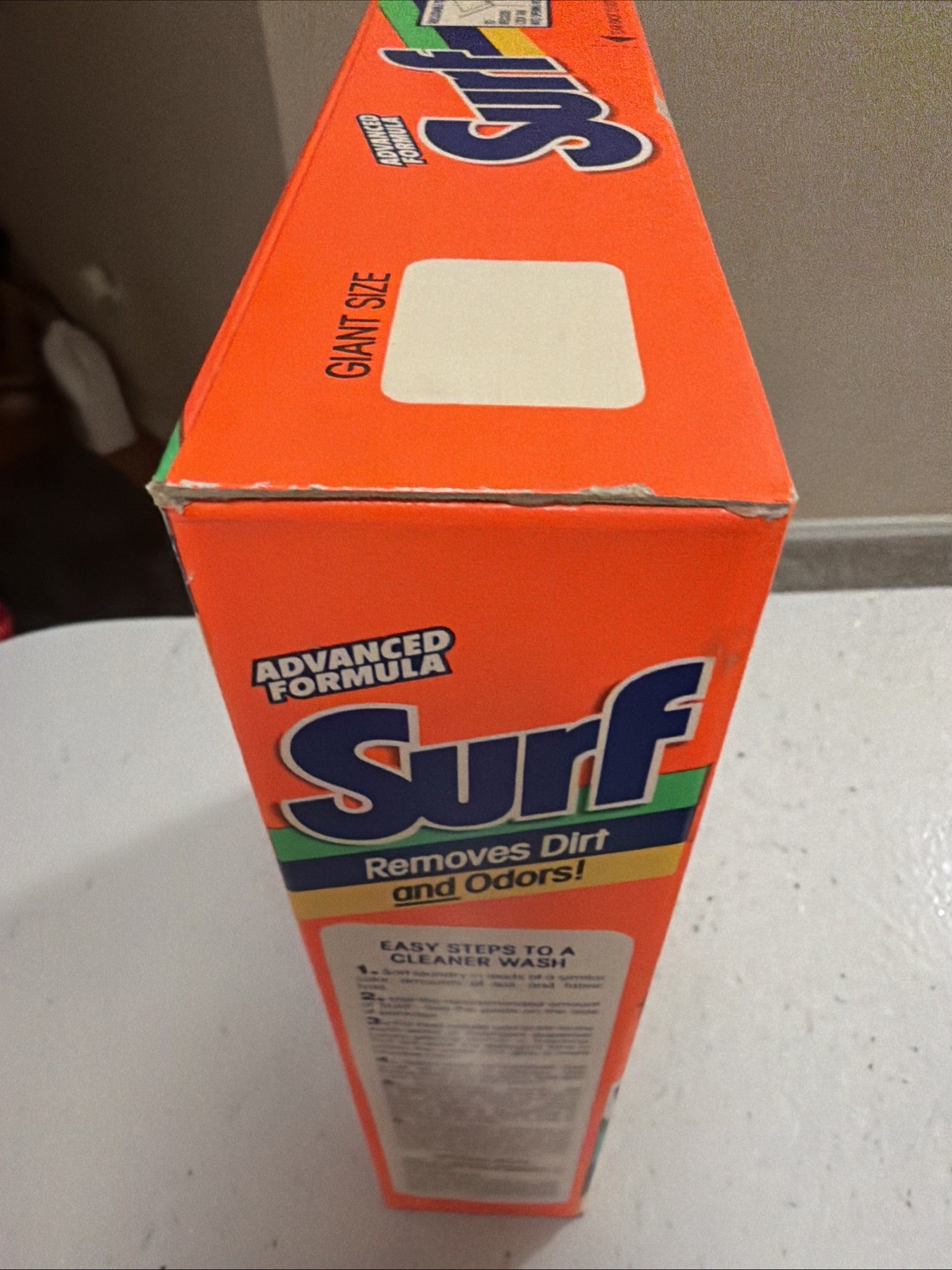 SURF Laundry Detergent Powder Soap Giant Size 42oz Sealed Vintage 1990’s