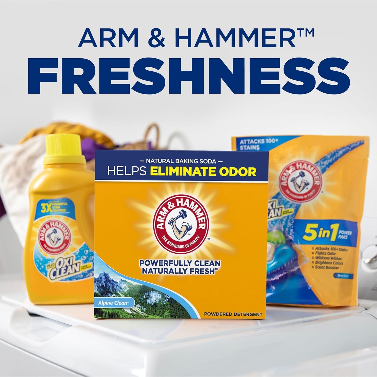 Effective Stain Remover Powder Detergent – 9.56 lb of Alpine Clean Freshness