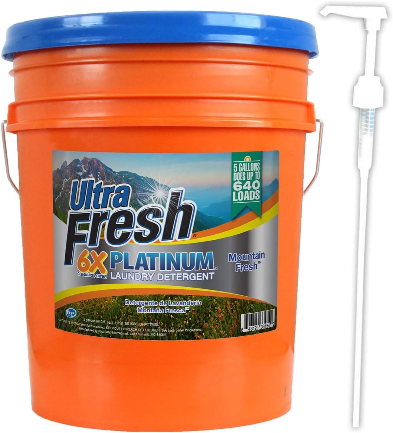Platinum Original Blue Liquid Laundry Detergent 5 Gal 640 Oz