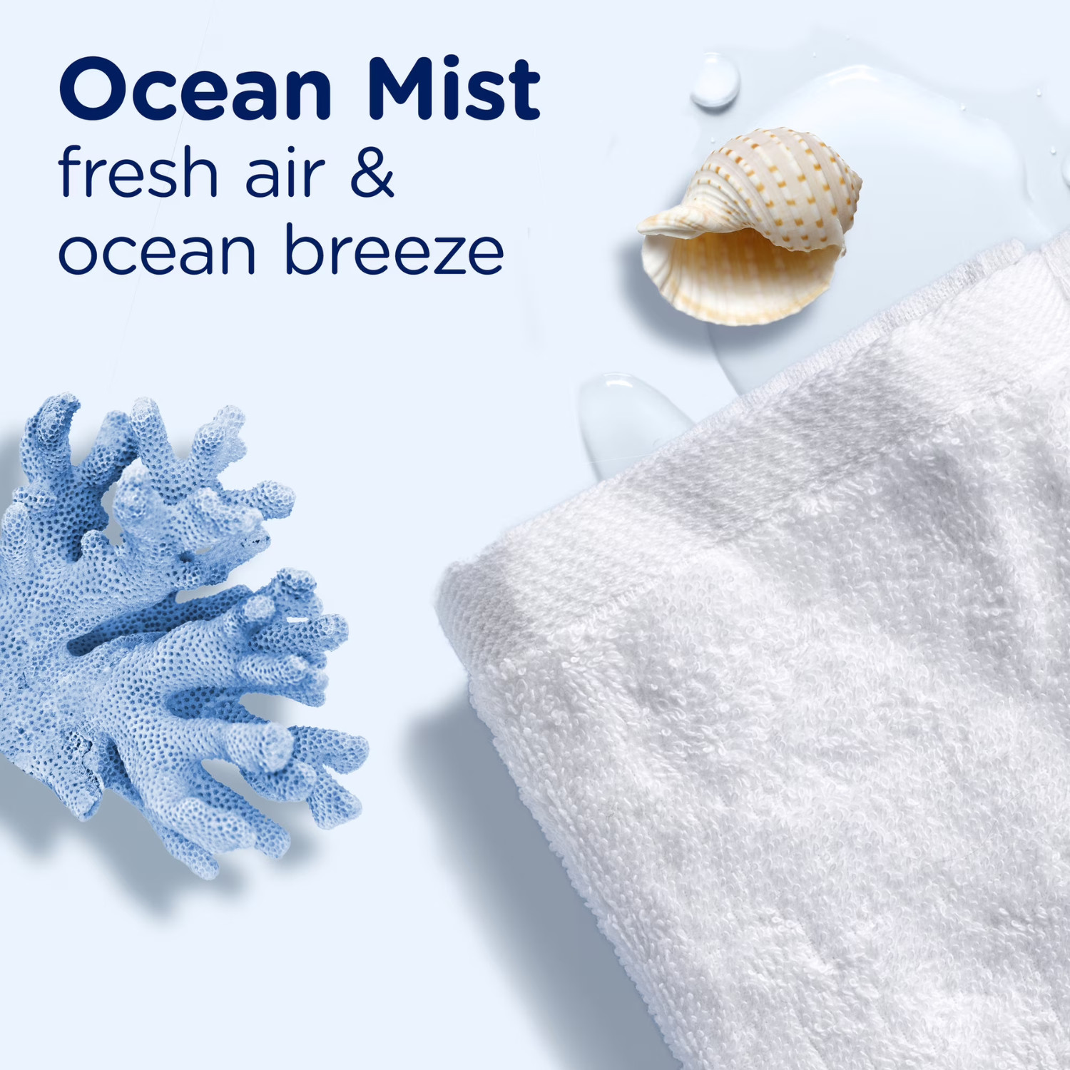Downy Light Mega Dryer Sheets Ocean Mist Fabric Softener 180 Count, 3 Pack