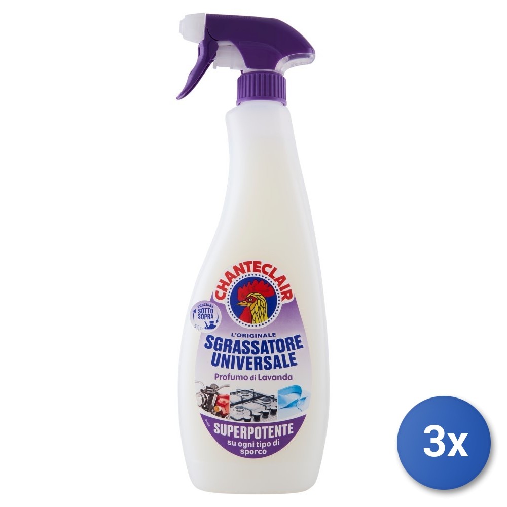 3x Chanteclair Trigger Degreaser 700 Ml Lavender