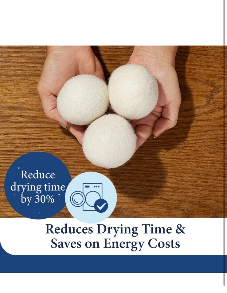 Cosy House Collection Wool Dryer Balls – Premium Reusable Natural Fabric