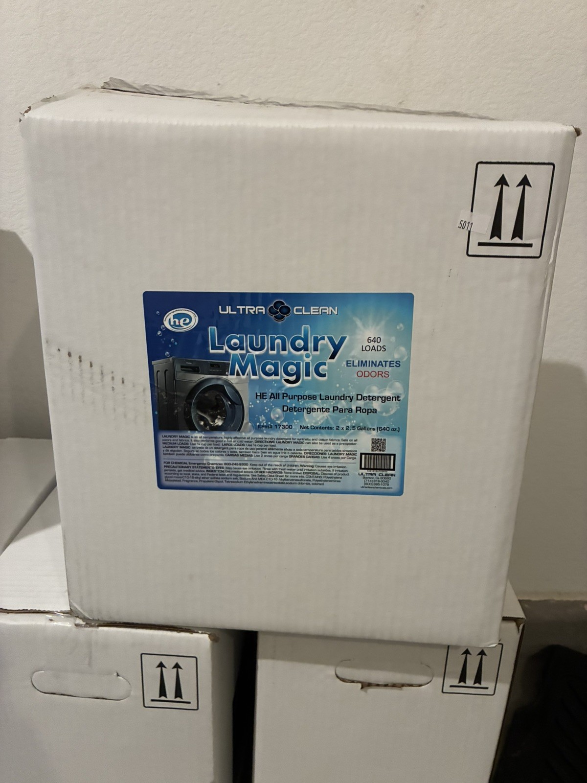 2.5 Gal Laundry Detergent , Up to 320 Loads, Original Blue Liquid, HE