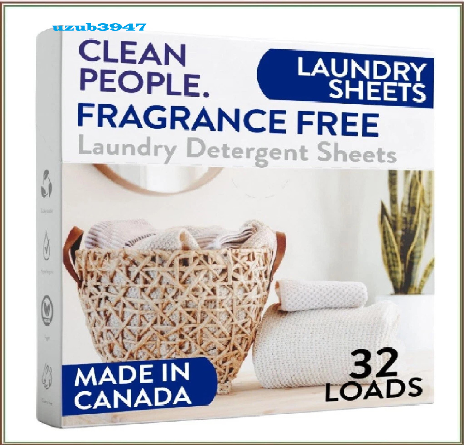 Clean People Laundry Detergent Sheets – Plant-Based, Hypoallergenic Laundry Soap
