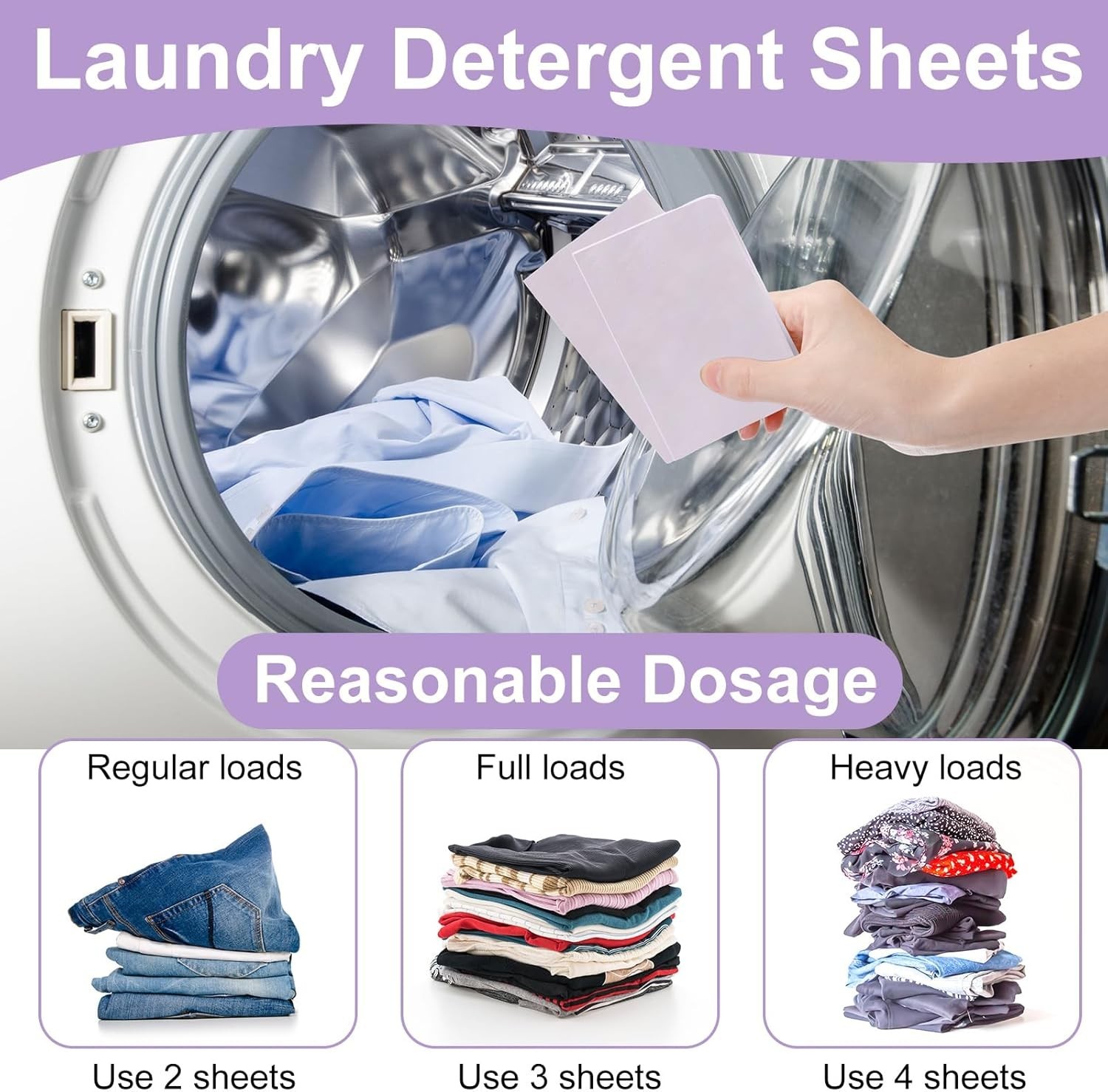 Loopeer 600 Loads Laundry Detergent Sheets Bulk No Leak Laundry Soap Sheets anti