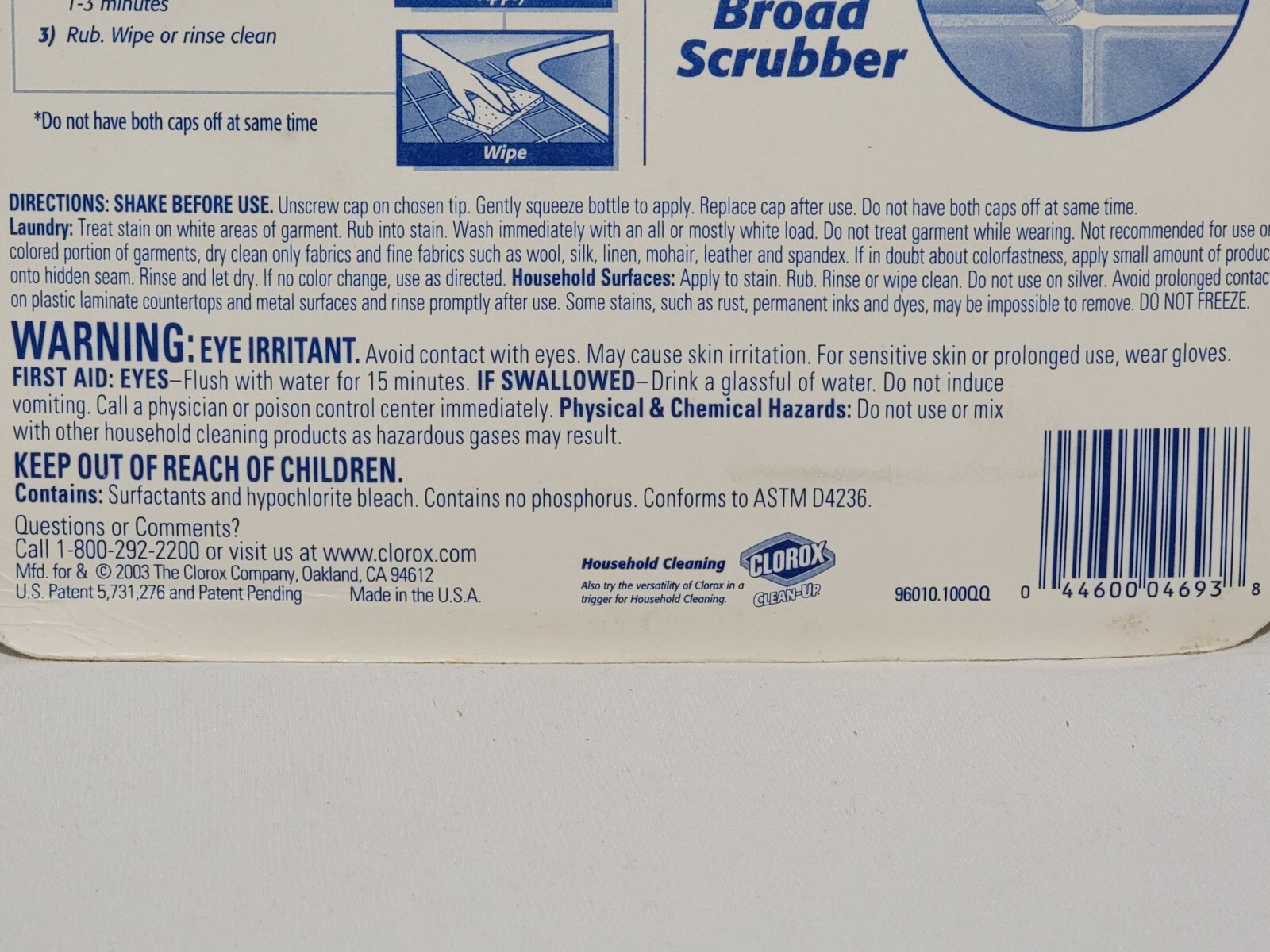 NEW 3 X Clorox Bleach Pens (2 Ounces Each) SEALED Dual-Tipped Fine / Broad 2003