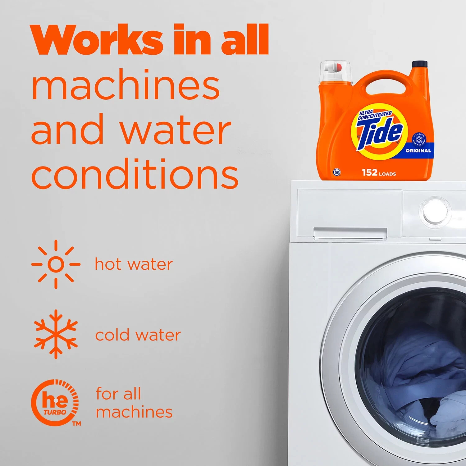 Tide Ultra Concentrated Liquid Laundry Detergent, Original (152 loads, 170 fl. o