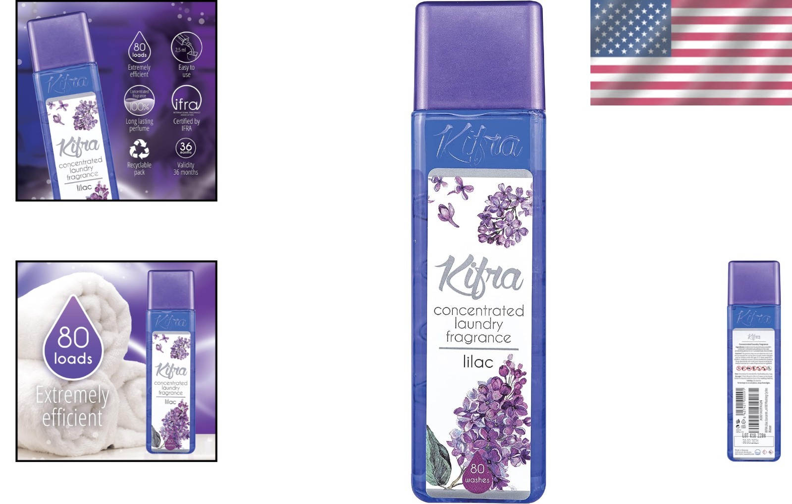 Long Lasting Lilac Laundry Perfume 6.76 Fl Oz for Fresh Smelling Clothes