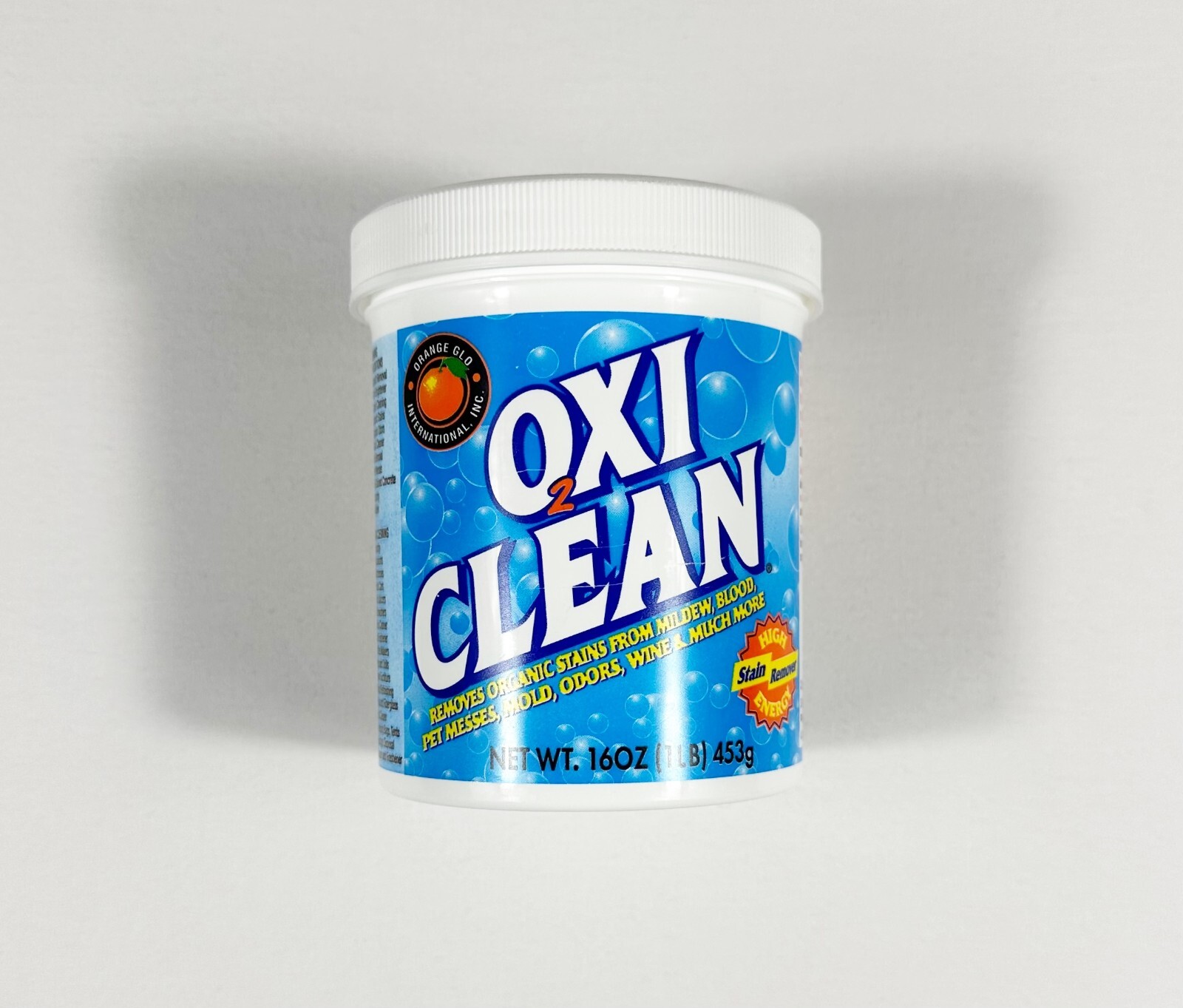 OXICLEAN 2 Stain Remover Powder Orange Glo – ~90% Full VINTAGE – SEE DESCRIPTION