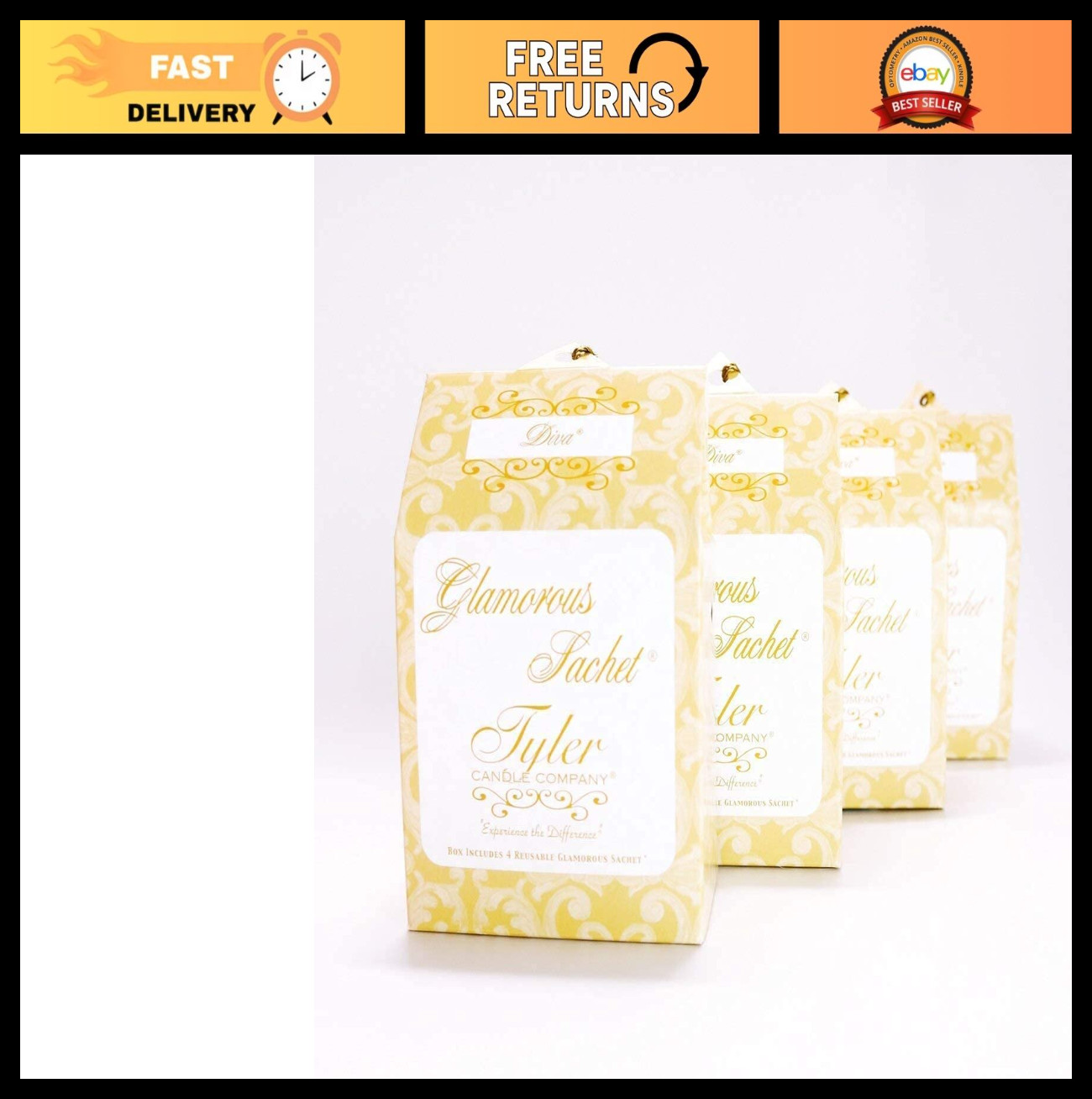 High Maintenance Dryer Sachets – Pack of 4, Fresh Scent, Odor Eliminator, Laundr