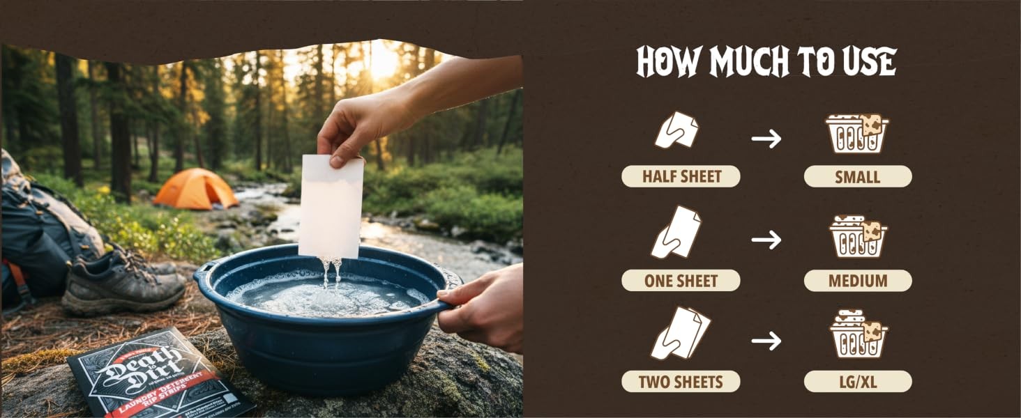 Laundry Detergent Sheets, 64 Loads, Tough on Stains and Odors, Gentle on Skin