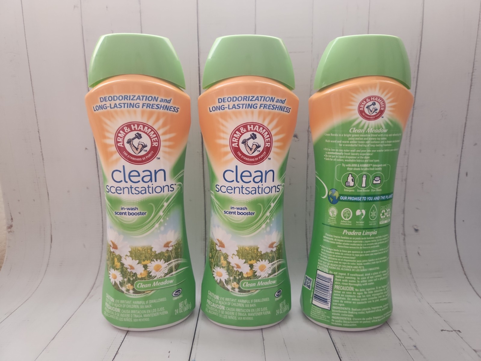 (Pack of 3) Arm & Hamm Clean Scentsations In-Wash Scent Booster, Clean Meadow