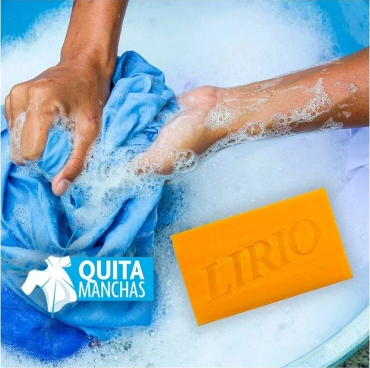 LIRIO Stain Remover Laundry Soap Bars Cleaning Products Jabon Lavanderia (5 Bar)