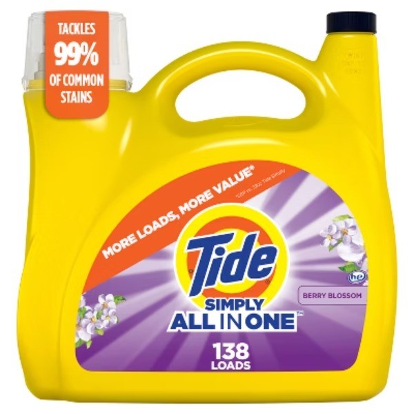 Tide Simply Berry Blossom Liquid Laundry Detergent – 182 fl oz