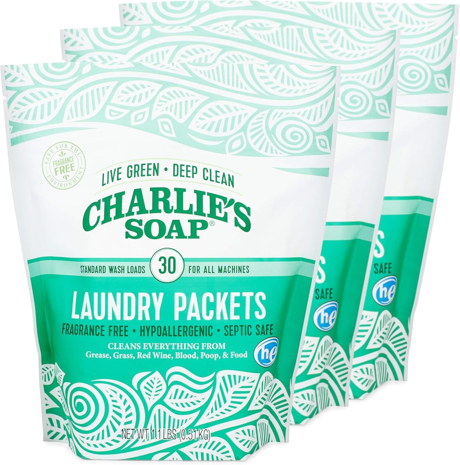 Convenient 90 Load Fragrance-Free Laundry Packets – Safe for Sensitive Skin