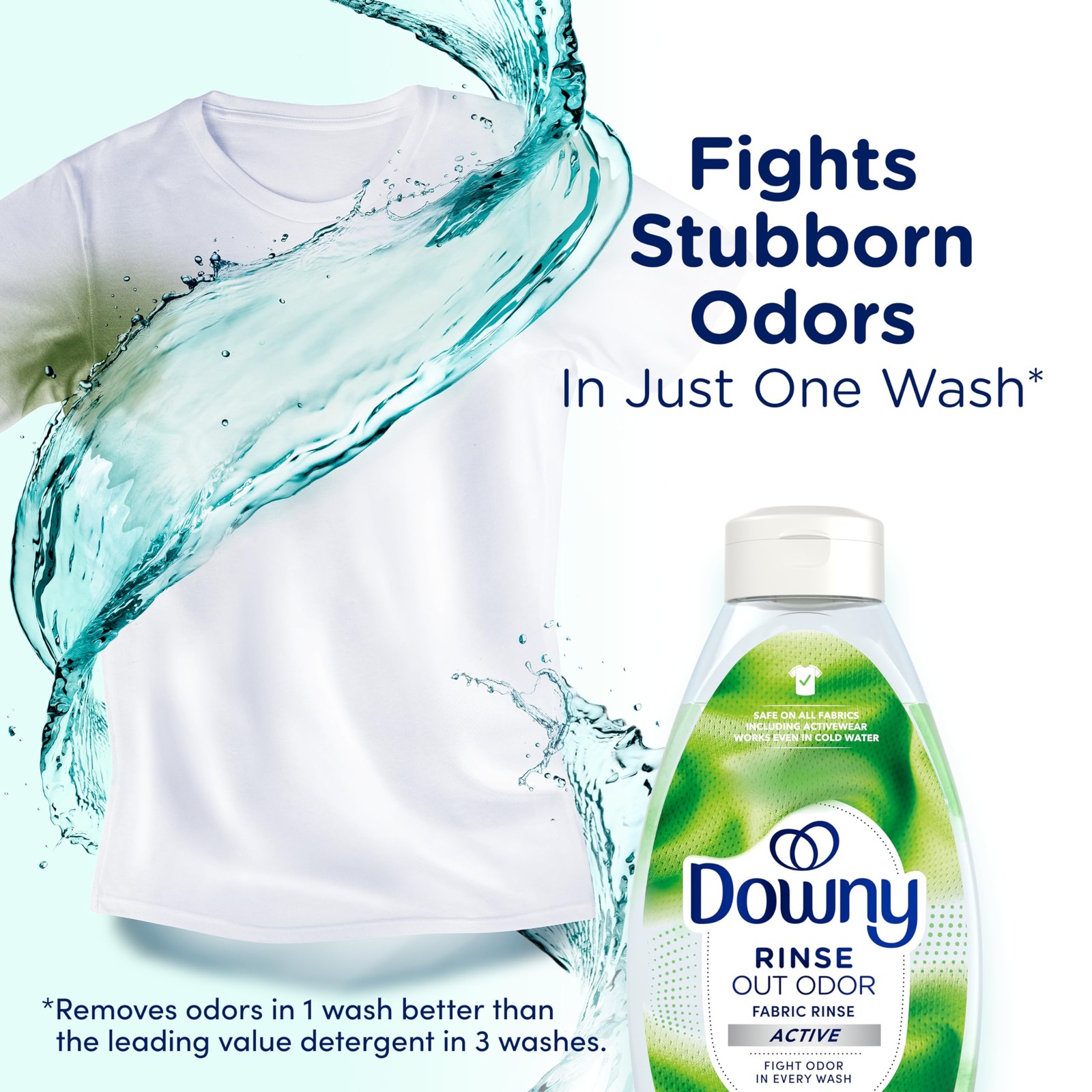 Downy RINSE & REFRESH Laundry Odor Remover and Fabric 48 Fl Oz (Pack of 1)