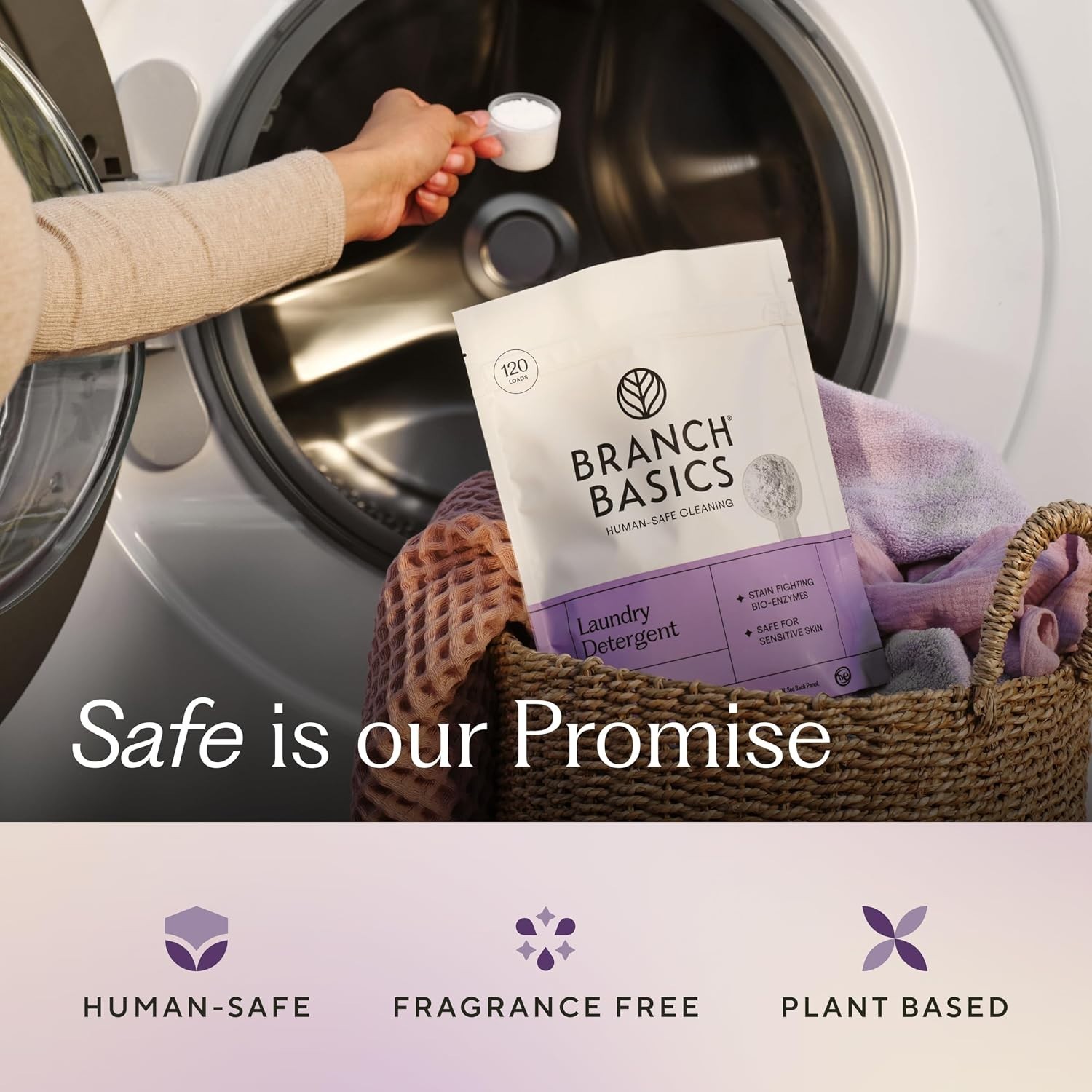 Branch Basics Laundry Detergent 4 lb Fragrance Free Plant Based 120 Loads 4lbs