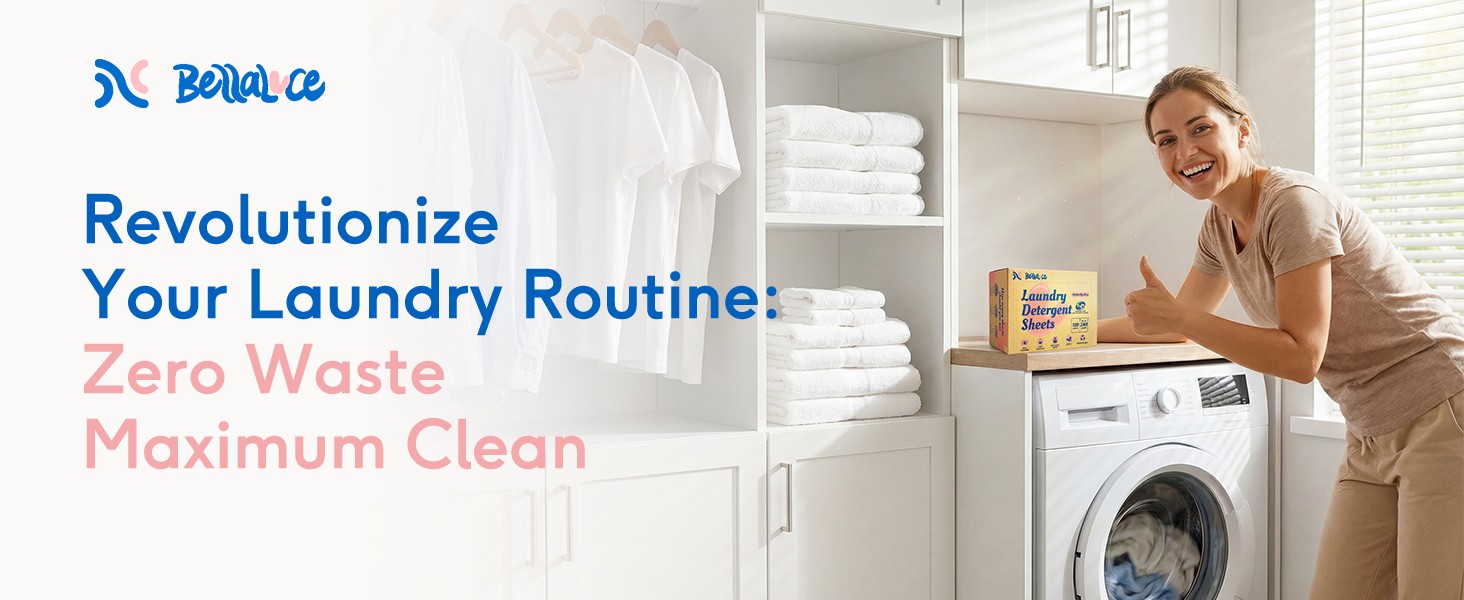 BellaLuce Laundry Detergent Sheets, 240 Loads, Floral Fruity Scent |