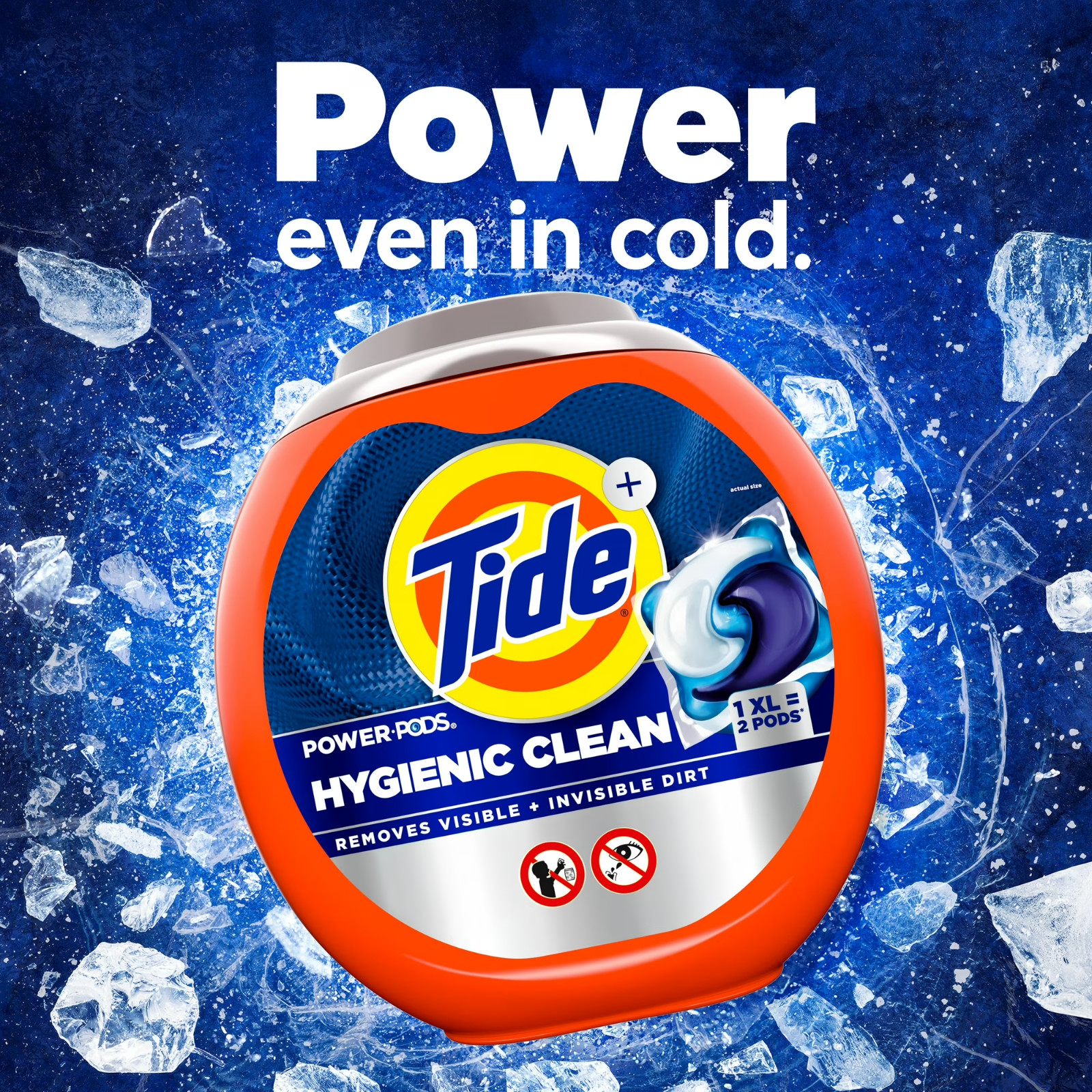 Tide Hygienic Clean Power PODS Original 57 Ct 2-Pack Fast Ship USA