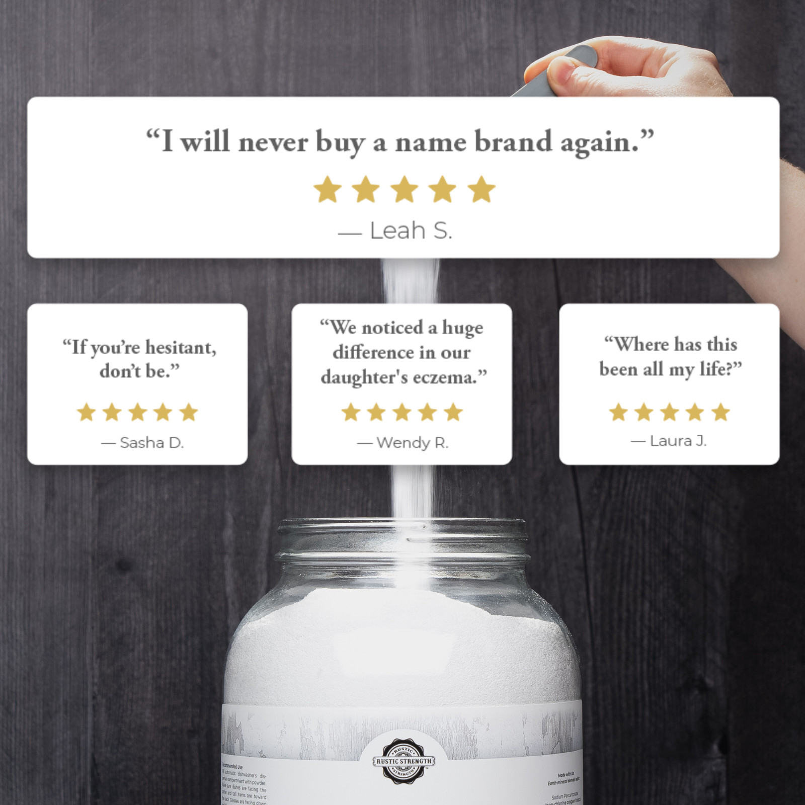 Toxin-Free Laundry Detergent 2 lb | Unscented | Plant-Based |Powdered