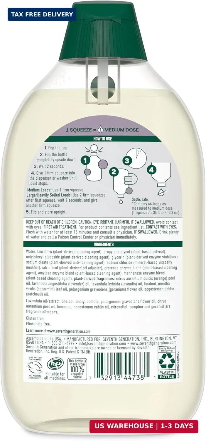 EasyDose Laundry Detergent Fresh Lavender Ultra Concentrated
