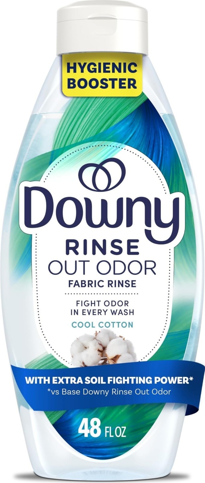 Downy Rinse Laundry Odor Remover Cool Cotton Scent 48 Fl Oz Fabric Softener New*