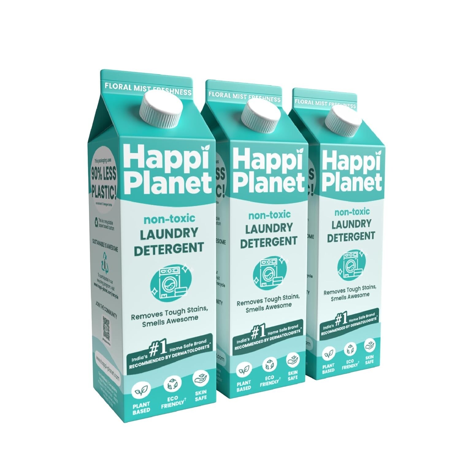 Happi Planet | Natural Laundry Liquid Detergent | 3000ml